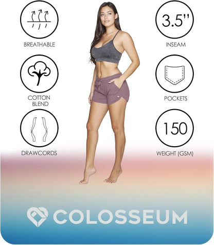 Active Women'S Simone Cotton Blend Yoga and Running Short