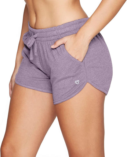 Active Women'S Simone Cotton Blend Yoga and Running Short