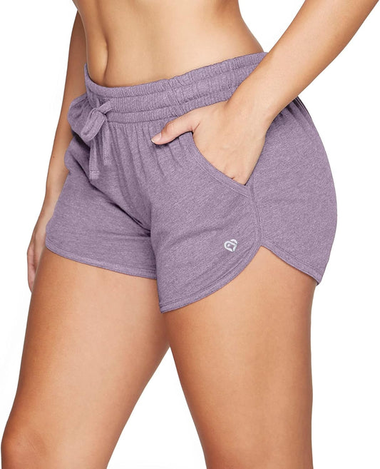 Active Women'S Simone Cotton Blend Yoga and Running Short